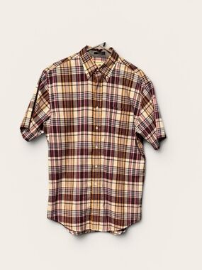 Pendleton “Seaside” Plaid Short Sleeve Button Down Men's Shirt